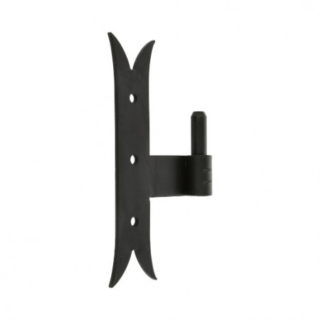 AMIG 12681  
 Pernio T gótico 5000  
 200 x 35 x 4 mm  
 Acero  
 Negro - Izquierda