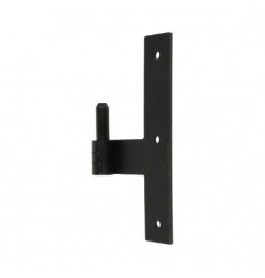 AMIG 12682  
 Pernio T simple 5100  
 200 x 35 x 4 mm  
 Acero  
 Negro - Derecha
