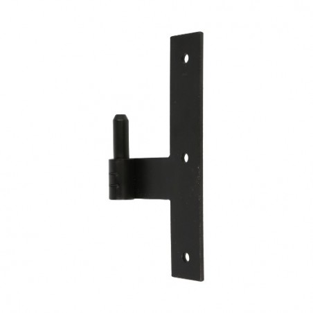 AMIG 12682  
 Pernio T simple 5100  
 200 x 35 x 4 mm  
 Acero  
 Negro - Derecha