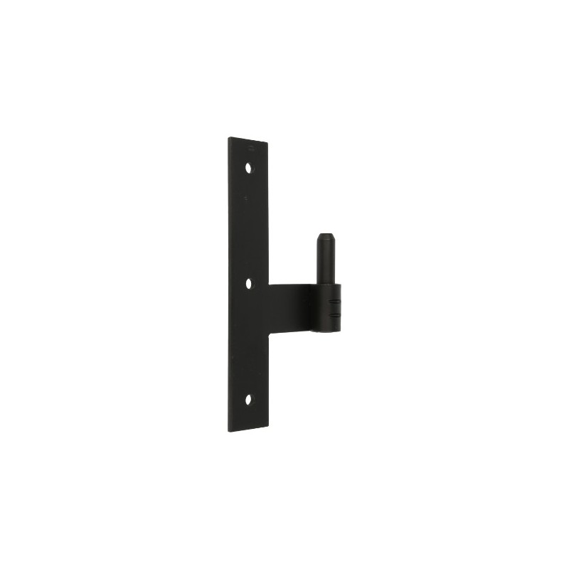 AMIG 12683  
 Pernio T simple 5100  
 200 x 35 x 4 mm  
 Acero  
 Negro - Izquierda