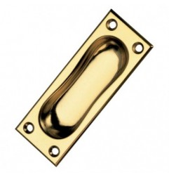 AMIG 1320  
 Tirador embutir 1  
 94 x 35 mm  
 Acero  
 Latonado barnizado