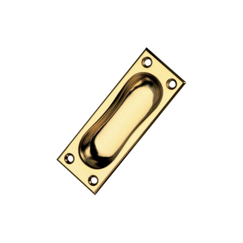 AMIG 1320  
 Tirador embutir 1  
 94 x 35 mm  
 Acero  
 Latonado barnizado