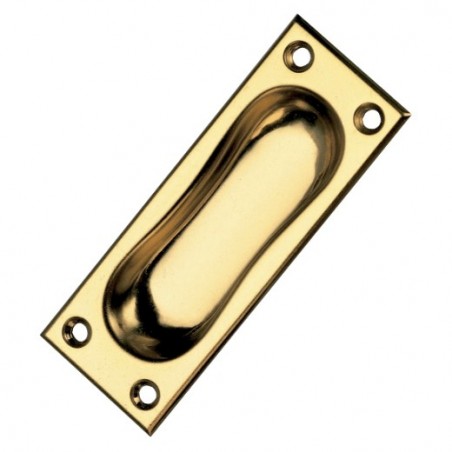 AMIG 1320  
 Tirador embutir 1  
 94 x 35 mm  
 Acero  
 Latonado barnizado