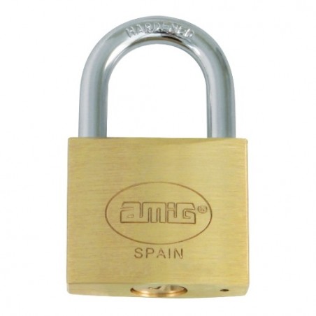 AMIG 1325   Candado 1   15 mm   Latón   Mate