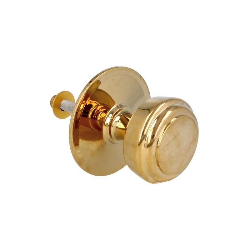 AMIG 13401  
 Pomo puerta de entrada 12  
 Ø70 mm  
 Latón  
 PVD