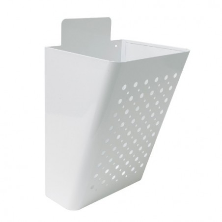 AMIG 13410  
 Cesta publicidad 77  
 220 x 360 x 190 mm  
 Acero  
 Blanco