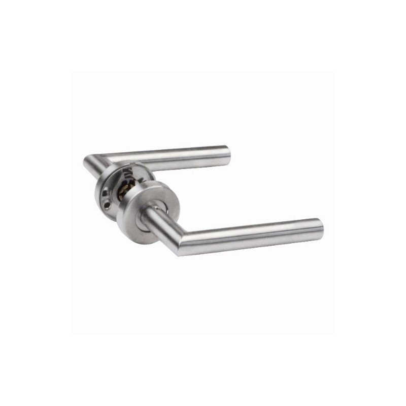 AMIG 13426  
 Manilla con roseta 7RX  
 Ø52 mm  
 Acero inoxidable 18/8  
 Mate