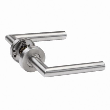 AMIG 13426  
 Manilla con roseta 7RX  
 Ø52 mm  
 Acero inoxidable 18/8  
 Mate