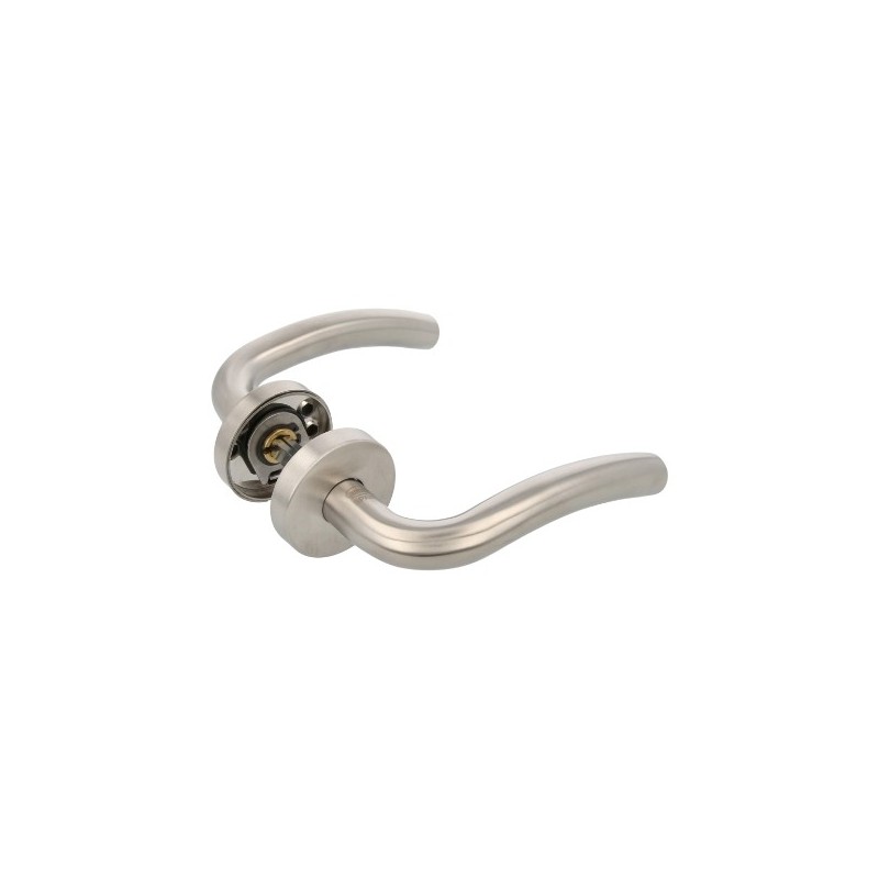 AMIG 13427  
 Manilla con roseta 19RX  
 Ø52 mm  
 Acero inoxidable 18/8  
 Mate