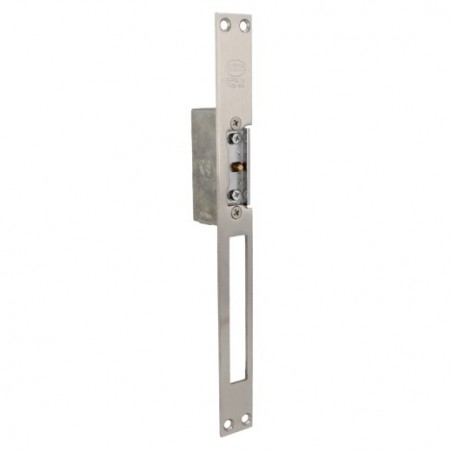 AMIG 13458  
 Cerradero eléctrico 21  
 250 x 25 x 3 mm  
 Acero inoxidable 18/8  
 Mate