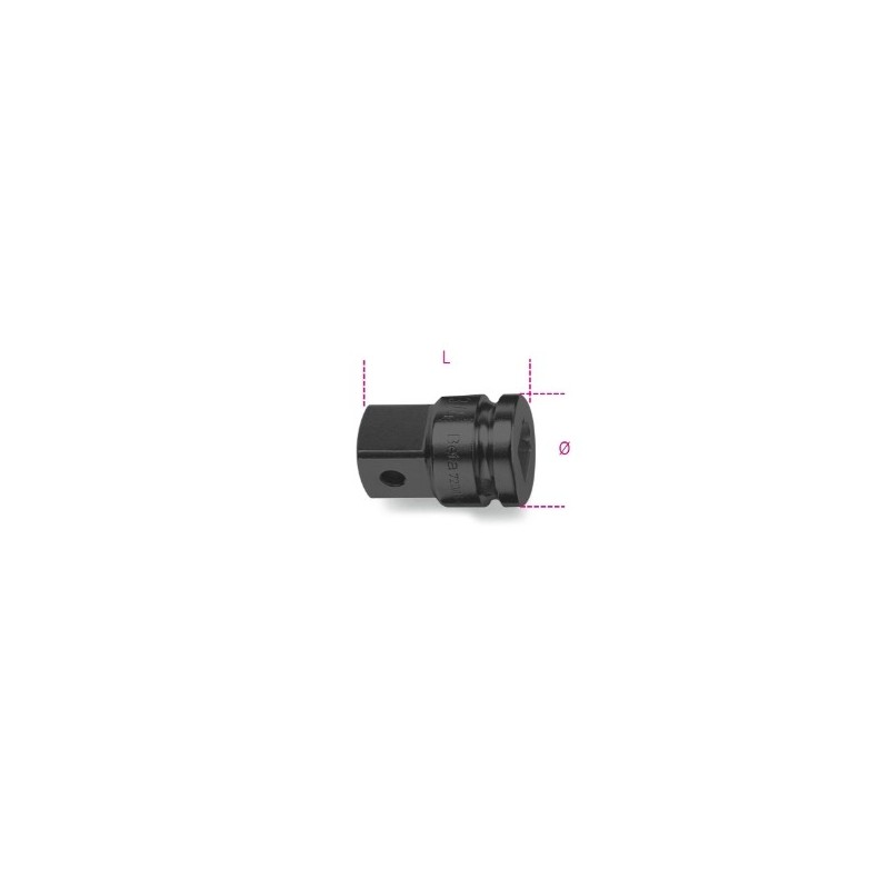 720/16 Adaptador de impacto con cuadrado hembra de 1/2&quot, y macho de 3/4&quot,