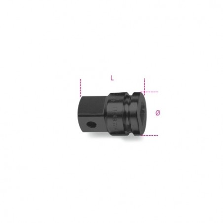 720/16 Adaptador de impacto con cuadrado hembra de 1/2&quot, y macho de 3/4&quot,