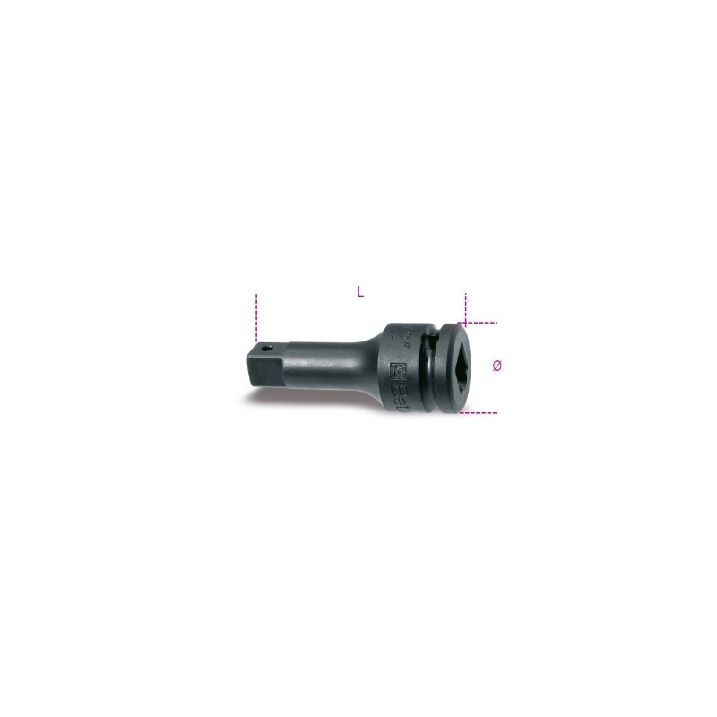 720/20 Alargadera de impacto con cuadrado macho y hembra de 1/2&quot,