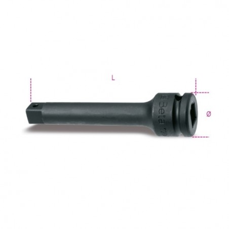 720/21 Alargadera de impacto con cuadrado macho y hembra de 1/2&quot,