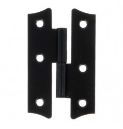 AMIG 1372  
 Pernio 395  
 69 x 42 mm  
 Acero  
 Negro - Izquierda