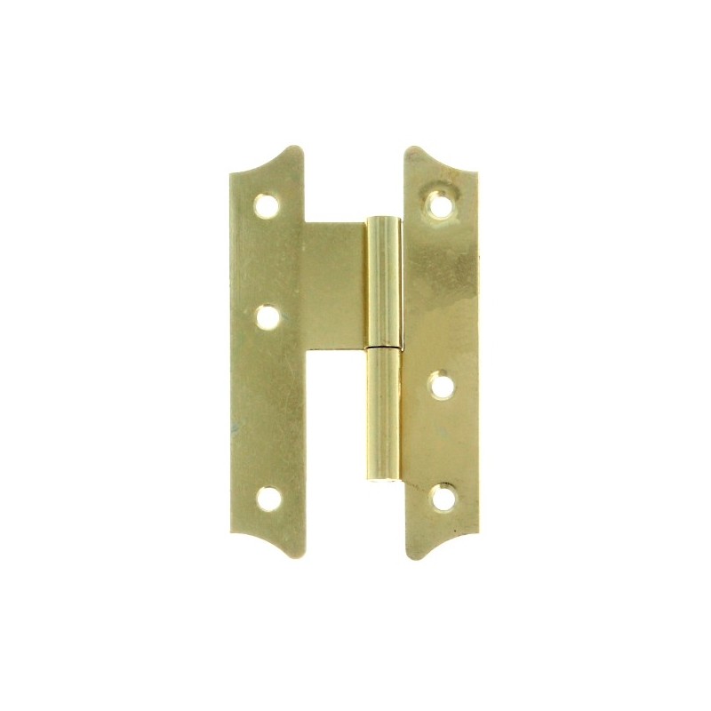 AMIG 1377  
 Pernio 396  
 69 x 56 mm  
 Acero  
 Latonado barnizado - Derecha