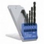 AMIG 13844  
 Estuche brocas HSS DIN 338 20104  
 Ø2-3-4-5-6-8  
 Acero rápido  
 DIN 338