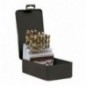 AMIG 13889  
 Estuche brocas HSSCO DIN 338 20202  
 Ø1-13 x 0,5  
 Acero rápido al cobalto  
 DIN 338