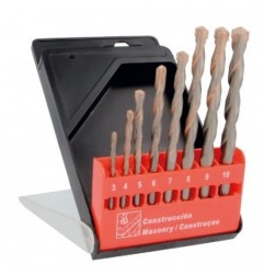 AMIG 13944  
 Estuche brocas pared 21506  
 Ø3-10 x 1  
 Punta en carburo de tungsteno  
 Profesional
