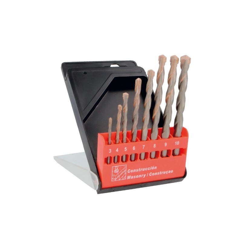 AMIG 13944  
 Estuche brocas pared 21506  
 Ø3-10 x 1  
 Punta en carburo de tungsteno  
 Profesional