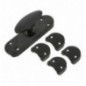 AMIG 1395  
 Falleba 7  
 118 x 32 mm  
 Acero  
 Negro mate