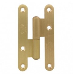 AMIG 1401  
 Pernio 405  
 80 x 41 x 1,5 mm  
 Acero  
 Latonado barnizado - Izquierda