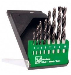 AMIG 14011  
 Estuche brocas madera 22606  
 Ø3-10 x 1  
 Cromo vanadio (Cr-V)