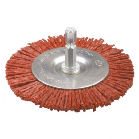AMIG 14040  
 Cepillo circular 34630  
 100 x 150 mm  
 Nylon abrasivo  
 Rojo