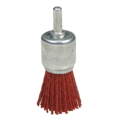 AMIG 14045  
 Cepillo brocha 37630  
 Ø22 mm  
 Nylon abrasivo  
 Rojo