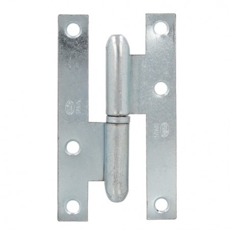 AMIG 14064  
 Pernio 403  
 95 x 52 x 2 mm  
 Acero  
 Zincado - Derecha