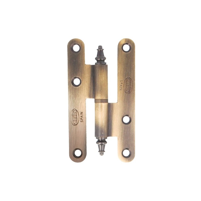 AMIG 14074  
 Pernio 407  
 100 x 58 x 2,3 mm  
 Latón  
 Cuero - Derecha