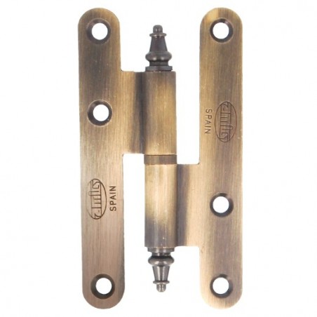 AMIG 14074  
 Pernio 407  
 100 x 58 x 2,3 mm  
 Latón  
 Cuero - Derecha