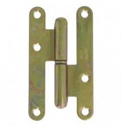 AMIG 14087  
 Pernio 405  
 95 x 52 x 2 mm  
 Acero  
 Bicromatado - Izquierda