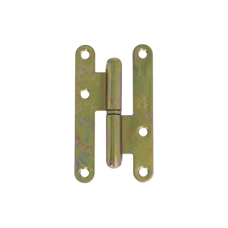 AMIG 14087  
 Pernio 405  
 95 x 52 x 2 mm  
 Acero  
 Bicromatado - Izquierda