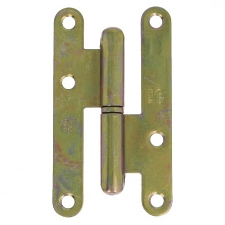 AMIG 14087  
 Pernio 405  
 95 x 52 x 2 mm  
 Acero  
 Bicromatado - Izquierda