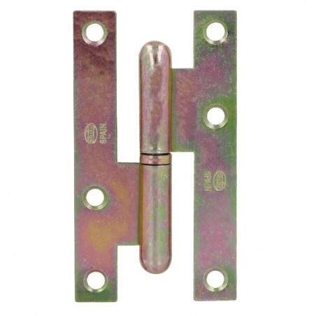 AMIG 14099  
 Pernio 403  
 95 x 52 x 2 mm  
 Acero  
 Bicromatado - Izquierda