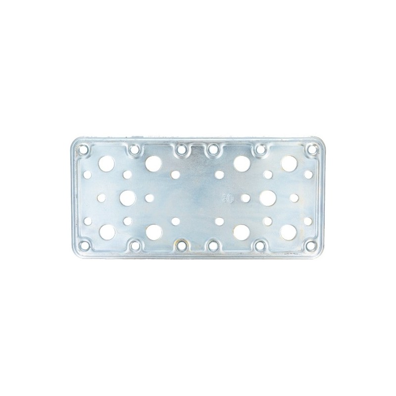 AMIG 14111  
 Placa 502  
 185 x 90 x 2,2 mm  
 Acero  
 Zincado