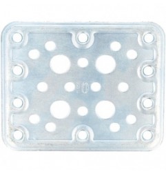 AMIG 14113  
 Placa 504  
 80 x 100 x 2,2 mm  
 Acero  
 Zincado