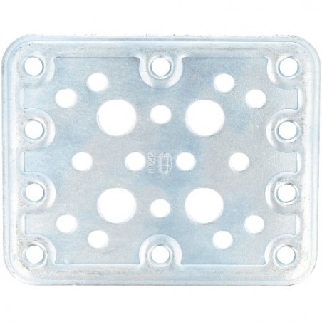 AMIG 14113  
 Placa 504  
 80 x 100 x 2,2 mm  
 Acero  
 Zincado