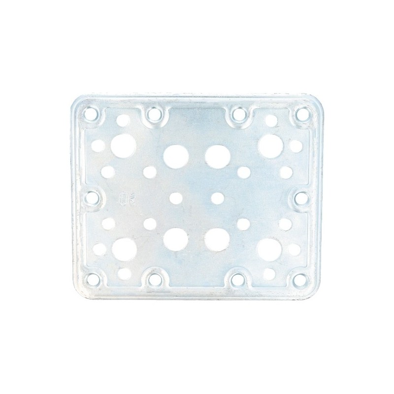 AMIG 14114  
 Placa 504  
 120 x 100 x 2,2 mm  
 Acero  
 Zincado