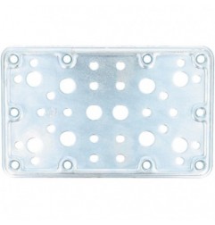 AMIG 14115  
 Placa 504  
 160 x 100 x 2,2 mm  
 Acero  
 Zincado