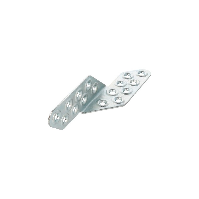 AMIG 14132  
 Ángulo 305  
 170 x 35 x 2,2 mm  
 Acero  
 Zincado - Izquierda