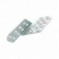AMIG 14132  
 Ángulo 305  
 170 x 35 x 2,2 mm  
 Acero  
 Zincado - Izquierda