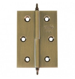 AMIG 14169  
 Bisagra 1006  
 60 x 40 x 2 mm  
 Latón  
 Cuero - Derecha