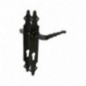 AMIG 14173  
 Manilla con placa 101PB  
 280 x 44 mm  
 Placa de acero, Tirador de zamak  
 Negro