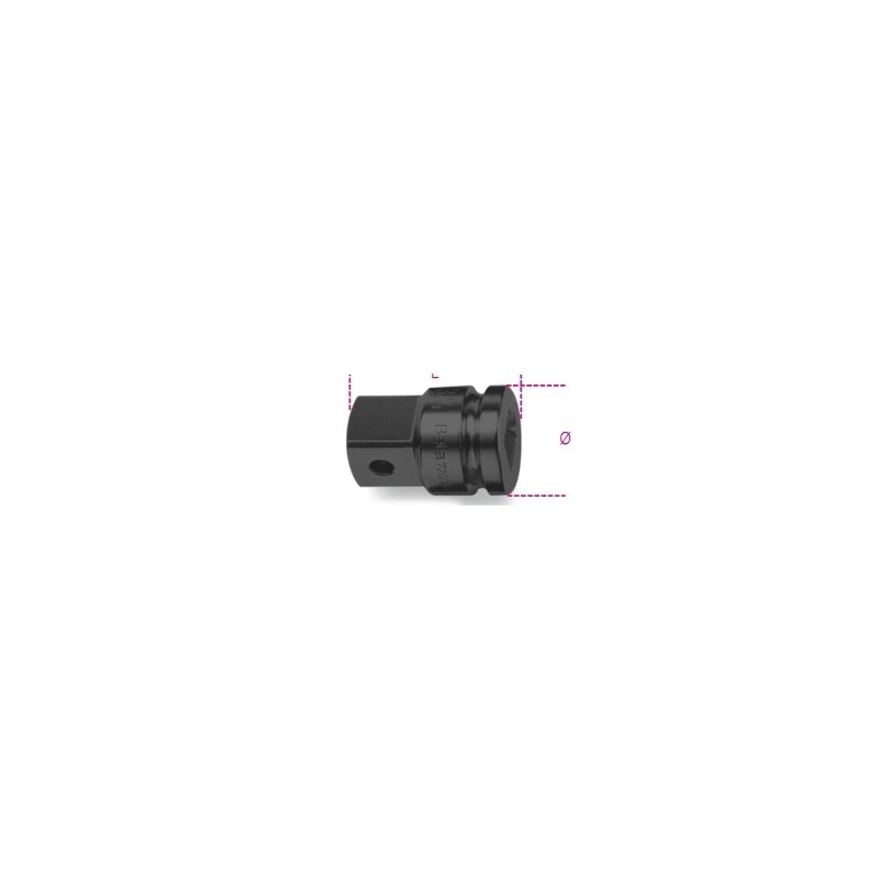 728/16 Adaptador de impacto con cuadrado hembra de 3/4&quot, y macho de 1&quot,