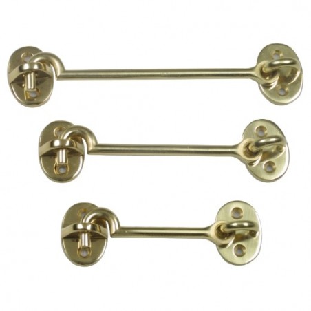 AMIG 14190  
 Aldabilla 6  
 Ø5 x 125 mm  
 Latón  
 Pulido barnizado