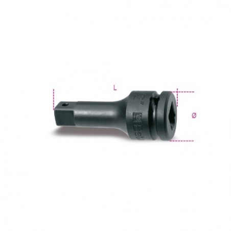 728/21 Alargadera de impacto con cuadrado macho y hembra de 3/4&quot,