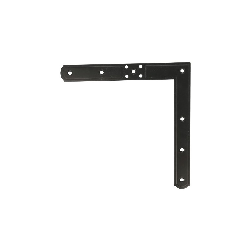 AMIG 14216  
 Escuadra 3093  
 220 x 220 mm  
 Acero  
 Negro - Izquierda