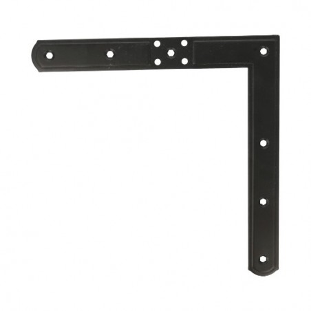 AMIG 14216  
 Escuadra 3093  
 220 x 220 mm  
 Acero  
 Negro - Izquierda